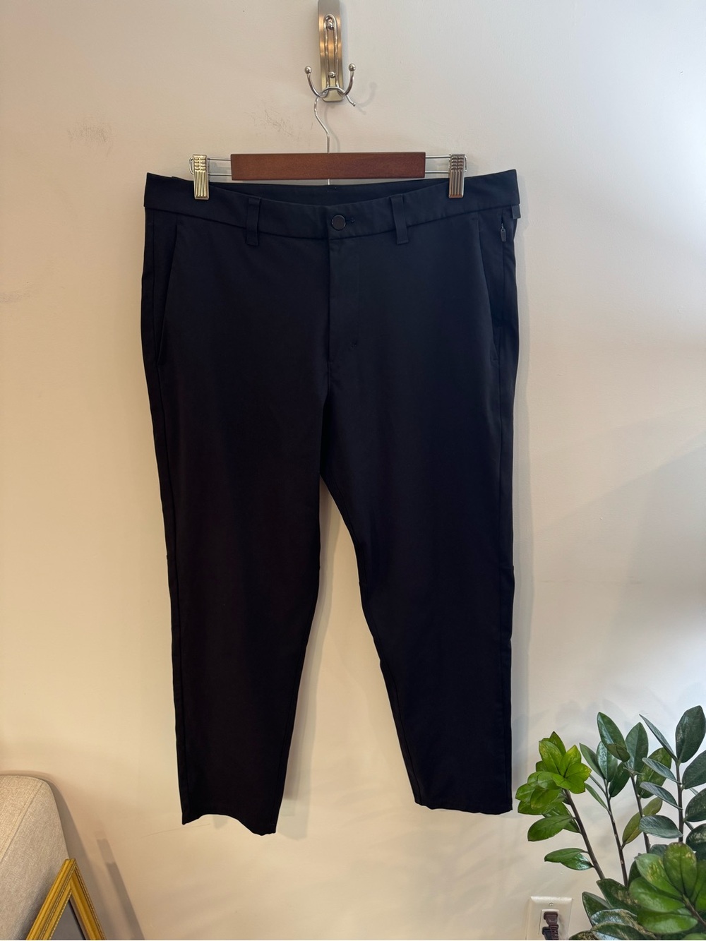 Lululemon Commission Pants, Black, Men’s 35” Waist / 28” Inseam